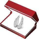 0.30 Carat (ctw) 14K White Gold Round Cut White Diamond Ladies Crawler Climber Earrings 1/3 CT
