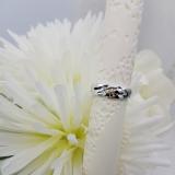 0.20 Carat (ctw) 10K White Gold Round Cut White & Black Diamond Men's 3 Stone Wedding Band 1/5 CT