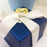 0.20 Carat (ctw) 10K Yellow Gold Round Cut White & Black Diamond Men's 3 Stone Wedding Band 1/5 CT
