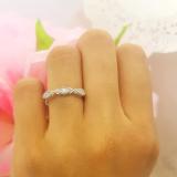 0.10 Carat (ctw) 14K White Gold Round White Diamond Ladies Vintage Style Milgrain Stackable Wedding Band 1/10 CT