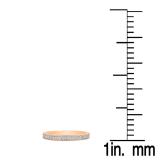 0.15 Carat (ctw) 18K Rose Gold Round Diamond Ladies Anniversary Wedding Band Stackable Ring