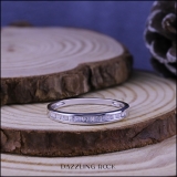 0.13 Carat (ctw) 14K White Gold Baguette Cut White Diamond Ladies Anniversary Wedding Band Stackable Ring