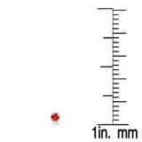 0.32 Carat (ctw) 10K White Gold Round Cut Garnet & White Diamond Ladies Stud Earrings
