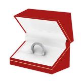 0.35 Carat (ctw) 14K White Gold Round Diamond Ladies Anniversary Wedding Band Enhancer Guard 1/3 CT