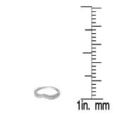 0.35 Carat (ctw) 14K White Gold Round Diamond Ladies Anniversary Wedding Band Enhancer Guard 1/3 CT