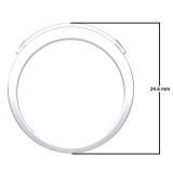 1.10 Carat (ctw) 10K White Gold Round Cut Blue Sapphire Men's Channel Set Anniversary Wedding Band 1 1/2 CT