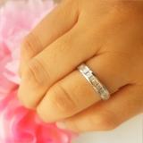 0.40 Carat (ctw) 10K White Gold Baguette Cut Diamond Ladies Stackable Anniversary Wedding Band
