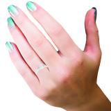 0.30 Carat (ctw) 14K White Gold Round Cut White Diamond Ladies Anniversary Wedding Enhancer Guard Band 1/3 CT