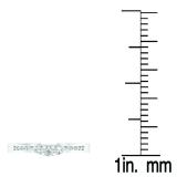0.25 Carat (ctw) 10K White Gold Round White Diamond Ladies 3 Stone Contour Anniversary Wedding Band Guard Ring