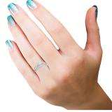 0.65 Carat (ctw) 18K White Gold Round White Diamond Ladies Bridal Split Shank Swirl Engagement Ring Matching Band Set