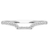 0.65 Carat (ctw) 14K White Gold Princess & Round Cut Diamond Ladies Halo Engagement Bridal Ring Set Matching Wedding Band