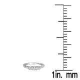 1.00 Carat (ctw) 14K White Gold Round Diamond Ladies 3 Stone Bridal Engagement Ring 1 CT