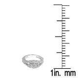 1.00 Carat (ctw) 18K White Gold Round Diamond Ladies Bridal 3 Stone Engagement Ring