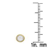 0.15 Carat (ctw) 10K White & Yellow Gold Two Tone Round Diamond Removable Jackets Stud Earrings