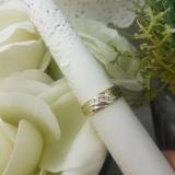 0.22 Carat (ctw) 18K Yellow Gold Round Cut Diamond Men's Fashion 5 Stone Wedding Band 1/4 CT