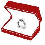 0.75 Carat (ctw) 14K White Gold Round White Diamond Semi Mount Bridal Engagement Ring (No Center Stone)