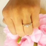 0.27 Carat (ctw) 10K Yellow Gold Round Diamond Ladies Halo Style Bridal Engagement Ring Set With Matching Band 1/4 CT