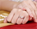 0.30 Carat (ctw) 10K White Gold Round & Princess Diamond Ladies Bridal Halo Engagement Ring Set 1/3 CT