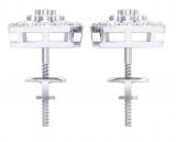 0.90 Carat (ctw) 18K White Gold Round Cut White Diamond Ladies Cluster Style Stud Earrings