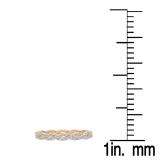 0.65 Carat (ctw) 10K Rose Gold Round Diamond Ladies Eternity Anniversary Wedding Band Ring