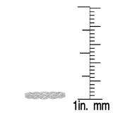 0.65 Carat (ctw) 10K White Gold Round Diamond Ladies Eternity Anniversary Wedding Band Ring