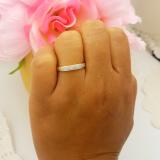 0.13 Carat (ctw) 10K Yellow Gold Round White Diamond Ladies Anniversary Wedding Band