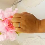 0.13 Carat (ctw) 10K Yellow Gold Round White Diamond Ladies Anniversary Wedding Band