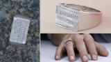 0.50 Carat (ctw) Sterling Silver Round White Diamond Men's Micro Pave Hip Hop Wedding Band 1/2 CT