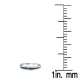 0.24 Carat (ctw) Sterling Silver Round Cut Blue Diamond Men's Fashion Right Hand Fashion Band 1/4 CT