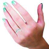 1.05 Carat (ctw) 18K White Gold Baguette Cut White Diamond Ladies Anniversary Wedding Band Stackable Ring 1 CT