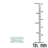 1.05 Carat (ctw) 18K White Gold Baguette Cut White Diamond Ladies Anniversary Wedding Band Stackable Ring 1 CT