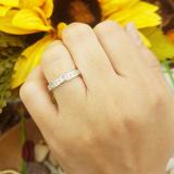0.40 Carat (ctw) 10K White Gold Round Diamond Ladies Anniversary Wedding Stackable Ring Band