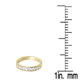0.40 Carat (ctw) 10K Yellow Gold Round Diamond Ladies Anniversary Wedding Stackable Ring Band