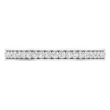 0.35 Carat (ctw) 10K White Gold Round Cubic Zirconia Ladies Eternity Anniversary Stackable Ring Wedding Band 1/3 CT