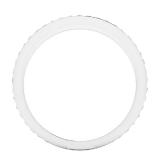 0.35 Carat (ctw) 10K White Gold Round Cubic Zirconia Ladies Eternity Anniversary Stackable Ring Wedding Band 1/3 CT