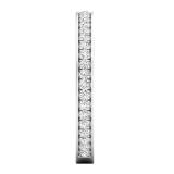 0.35 Carat (ctw) 10K White Gold Round Cubic Zirconia Ladies Eternity Anniversary Stackable Ring Wedding Band 1/3 CT