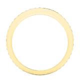 0.35 Carat (ctw) 10K Yellow Gold Round Cubic Zirconia Ladies Sizable Eternity Anniversary Stackable Ring Wedding Band 1/3 CT