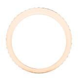 0.35 Carat (ctw) 18K Rose Gold Round Cubic Zirconia Ladies Eternity Anniversary Stackable Ring Wedding Band 1/3 CT
