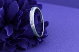 0.13 Carat (ctw) 14K White Gold Baguette Cut White Diamond Ladies Stackable Anniversary Wedding Band