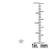0.25 Carat (ctw) 14K Rose Gold Round Cut White Diamond Round Shape Cluster Earrings 1/4 CT