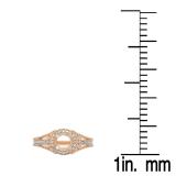 0.25 Carat (ctw) 10K Rose Gold Round White Diamond Ladies Split Shank Semi Mount Bridal Engagement Ring 1/4 CT (No Center Stone)