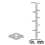 0.25 Carat (ctw) 10K White Gold Round White Diamond Ladies Split Shank Semi Mount Bridal Engagement Ring 1/4 CT (No Center Stone)