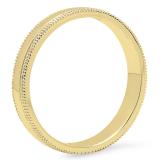 10K Yellow Gold Men's Ring Wedding Band Edged Plain Shiny Polished Traditional Fit