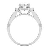 0.50 Carat (ctw) 10K White Gold Round Diamond Ladies Split Shank Bridal Semi Mount Engagement Ring 1/2 CT (No Center Stone)