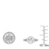 0.50 Carat (ctw) 10K White Gold Round Diamond Ladies Split Shank Bridal Semi Mount Engagement Ring 1/2 CT (No Center Stone)