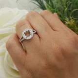 0.50 Carat (ctw) 10K White Gold Round Diamond Ladies Split Shank Bridal Semi Mount Engagement Ring 1/2 CT (No Center Stone)