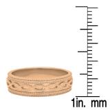 18K Rose Gold Ladies Anniversary Wedding Stackable Fashion Band Ring