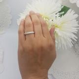 0.43 Carat (ctw) 10K White Gold Round White Diamond Ladies Anniversary Wedding Band Stackable Ring