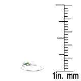 2.00 Carat (ctw) 14K White Gold Cushion & Baguette Cut Green & White Cubic Zirconia Ladies Vintage Style Bridal Engagement Ring 2 CT