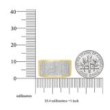 0.65 Carat (Ctw) 14K Yellow Gold Round Cut White Diamond Men's Flashy Micropave Hip Hop Pinky Ring